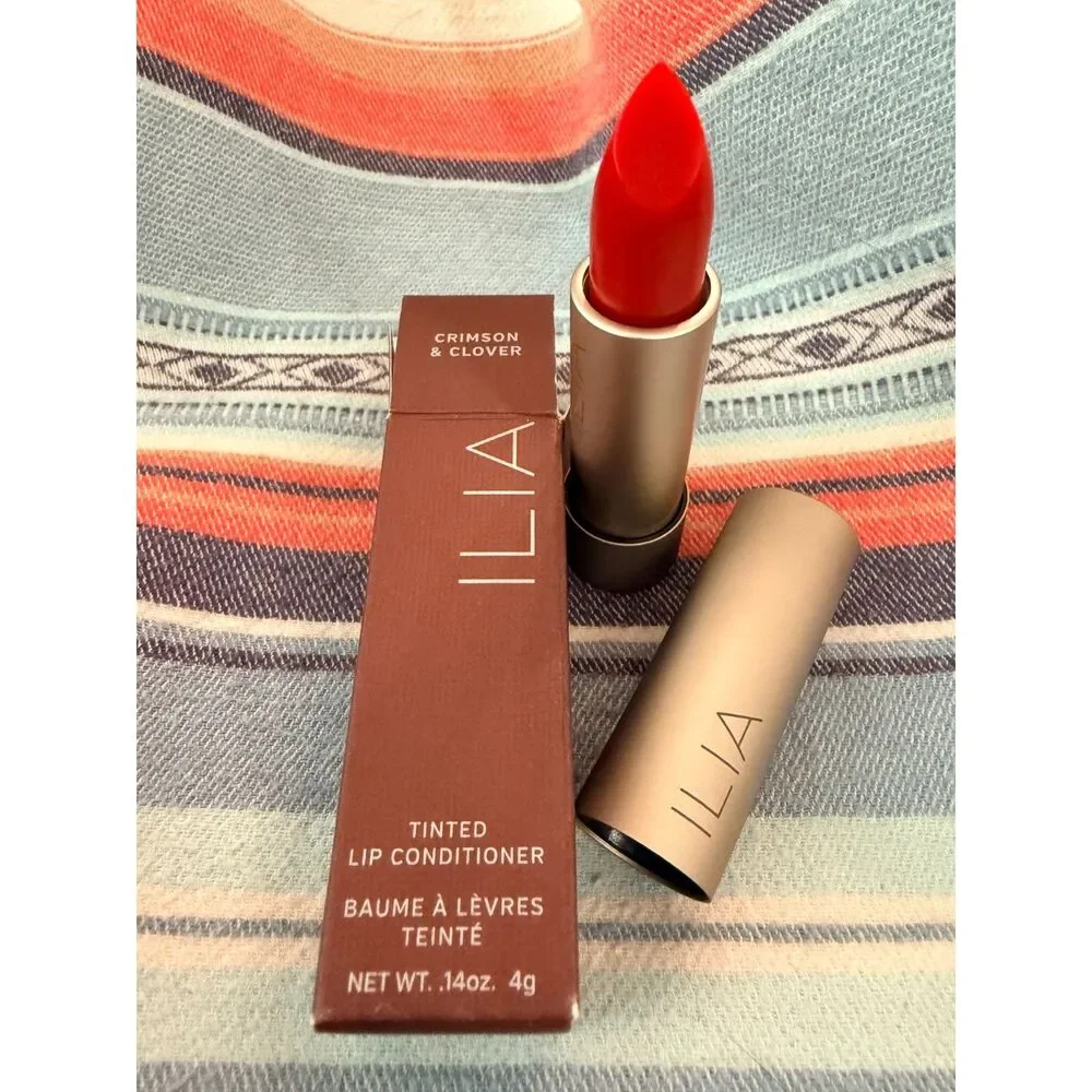 NIB ILIA Tinted Lip Conditioner in Crimson & Clover